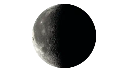 waning crescent Moon background image