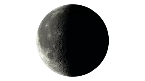 waning crescent Current Moon phase illustration
