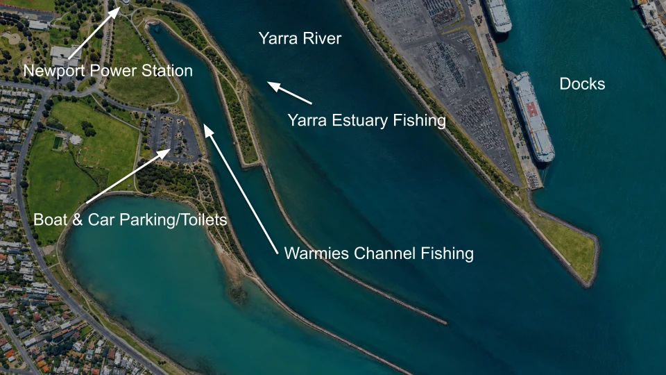The Warmies Fishing Spots Map