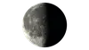 3rd quarter Moon illustration