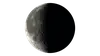 waning crescent Moon illustration